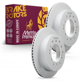 Metrix Premium Chassis Parts - 12.28 inch (312mm) 2 PC Rear Coated Vented Disc Brake Rotor Fits 2010-2014 Toyota FJ Cruiser, 2010-2021 4Runner, 2010-2022 Lexus GX460, 09.A334.21, Made in Europe